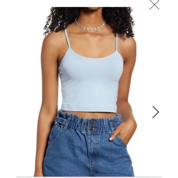 NWT BP. Crop Knit Camisole in blue cashmere 3X - Picture 1 of 2